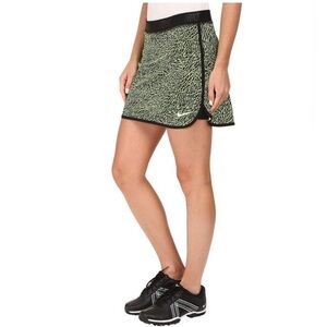 Nike Green Black Printed Athletic Skort